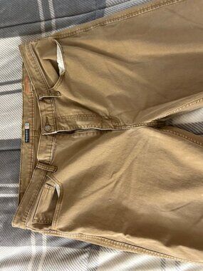 Men's jean cut khakis, camel color, 40x32